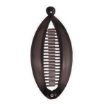 Accesoriu tip banana pentru prins parul din plastic PZS002 - Maro Accesoriu tip banana pentru prins parul din plastic PZS002 - Maro